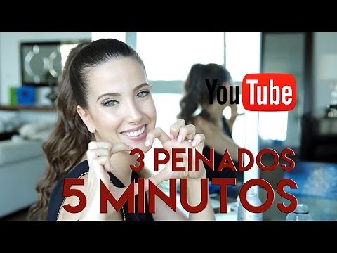 3 Peinados en 5 minutos! | Peace and Vogue