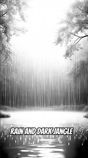 FACING A RAIN IN DARK JUNGLE ‼️ CAMPING in HEAVY RAIN ⛈️#camping #rain #rainsound #cozy #thundersto