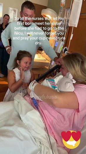 Before the NICU, They Gave Our Daughters a Moment We'll Treasure Forever🥹🫶🏻 #babysjoyfulusa