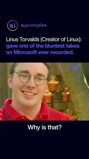 Linus Torvalds (Creator of Linux):gave one of the bluntest take on Microsoft ever recorded #linux
