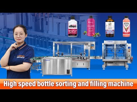 Automatic Liquid Bottle Filling Line for Protein Drinks, Collagen Liquids, Oil Juice