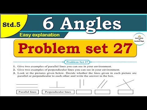 Problem set 27 | Angles | Chapter 6 | 5th standard | Maths