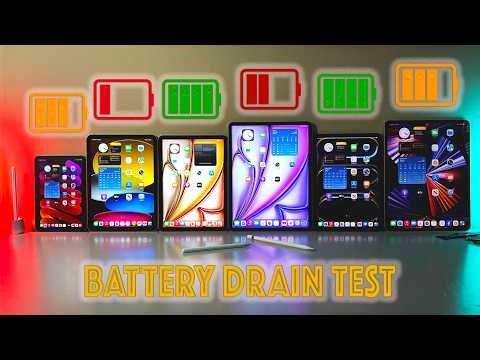Ultimate 2026 iPad Battery Drain Test - Mini vs. A16 vs 11” & 13” Air vs M5 Pro-YOU WONT BELIEVE #1!