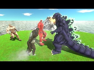 Team Colossal Titan VS Godzilla - Animal Revolt Battle Simulator