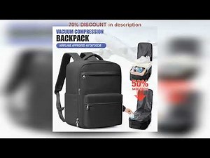 #Men Vacuum Compression Backpack 15.6in Laptop Backpack Expand Hiking Vacuum Travel Backpack, Ryana