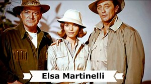 Heute ist der 5. Todestag der italienischen Schauspielerin Elsa Martinelli (eigentlich Elsa Tia). Geboren am 13. Januar 1932 in Grosseto, Toskana und gestorben am 8. Juli 2017 in Rom. Die italienische Schauspielerin Elsa Martinelli begann ihre Karriere in den 50er Jahren zunächst als Model. Hollywood-Star Kirk Douglas entdeckte sie schließlich für den Film, und schnell wurde sie international zum Star. Spätestens in dem Abenteuerfilm "Hatari" an der Seite von John Wayne und Hardy Krüger gelang i