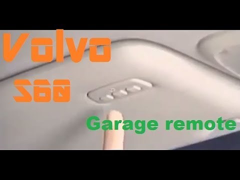 Volvo S60 V70 XC90 Garage Door Remote visor Setup 2001-2009 (Homelink)
