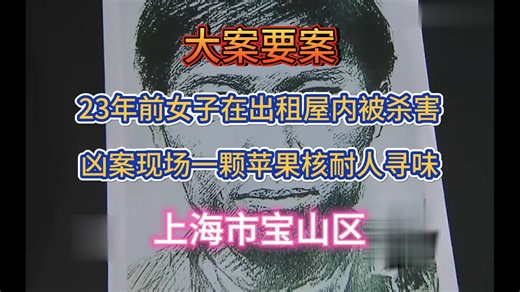 大案要案：23年前女子在出租屋内被杀害凶案现场一颗苹果核耐人寻味。（上海市宝山区命案）-法网追踪-法网追踪-哔哩哔哩视频