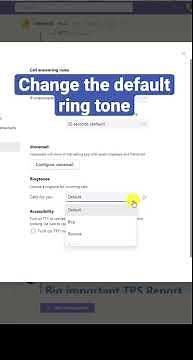📞 How to change your Microsoft Teams ringtone #shorts