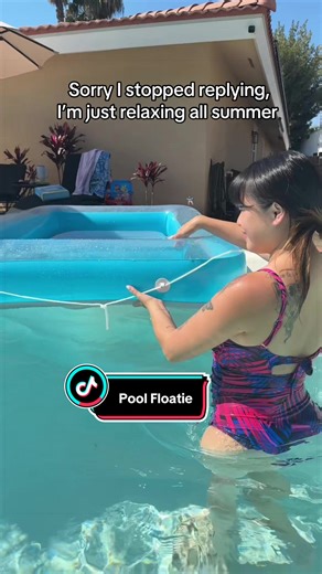 Summer Pool Day Fun with Floatie