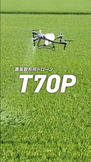 農薬散布用ドローン T70P散布作業 #作業動画 #散布 #農業機械
