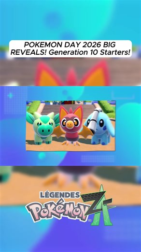 POKEMON DAY 2026 BIG REVEALS! Generation 10 Starters! #PokemonDay2026 #Pokemon #Gen10 #PokemonStarters #PokemonNews #PokemonReveals #PokemonCommunity