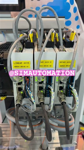 Festo training setup #shortvideo by ‪@simautomation‬ #servo #PLC #HMI #trending #tutorial #training