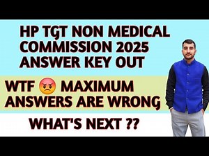 HP TGT NON MEDICAL COMMISSION ANSWER KEY OUT 😡😓 MAXIMUM ANSWERS ARE WRONG #hptgtcommission