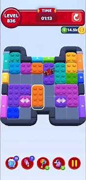 How to Win Color Block Jam Level 836 #colorblocks #colorblockjam