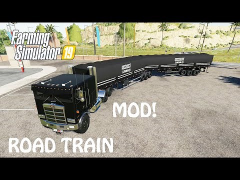 HOW TO MAKE A ROAD TRAIN in Farming Simulator 2019 | THIS NEW MOD DOES IT | PS4 | Xbox One | PC