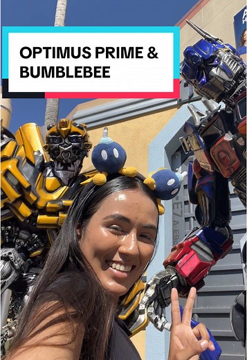 Meet Optimus Prime and Bumblebee at Universal Studios