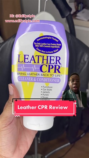 Leather CPR @cprcleaningproducts is a good product for being soft leather back to life. It both cleans & conditions you soft leather goods. #leathercpr #productreview #leatherjacket #wardrobestylist #fypfashion #fypstyleinspo #menswear #howtocleanleather #leathergood #leathercleaner #edifystyle #greenscreenvideo #greenscreen