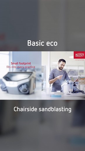 26 reactions | Dental sandblasting not only for dental labs!  How would you like to save time as a dentist, sandblast chairside directly and spare your nerves?  Learn more about our Basic eco dental sandblaster: https://bit.ly/41fGC8u #renfert #chairside #dental #dentist #basiceco #dentalsandblaster #savetime | Renfert Dental | Facebook
