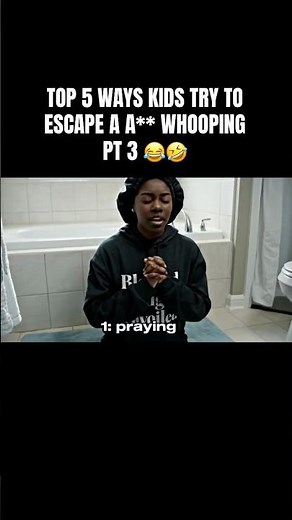 5 ways kids try to escape a whooping pt 3 😂