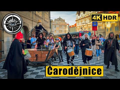 Prague Čarodějnice Festival 🇨🇿 | Walpurgis Night Walk in Lesser Town | 4K HDR ASMR