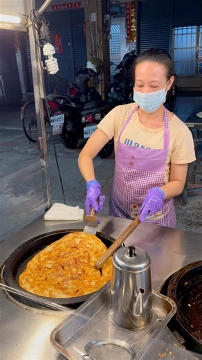대만 사람이 즐겨먹는 대만식 팬케익 - taiwanese street food