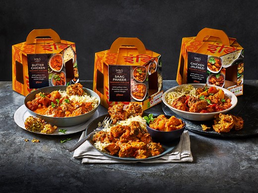 M&S' new Indian takeaways for one are only £5 for four dishes