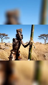 In a tranquil field, a man meticulously works with stones, animal hide, and bamboo. High above, perched on a branch, an owl watches his every move. Nature's silent appreciation. #Craftsmanship #Nature #Artisan #Handmade #Owl #Bamboo | Sapien Cinema