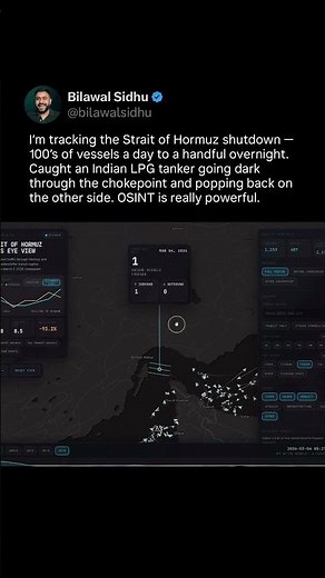 Watch This Tanker Go Dark in the Strait of Hormuz (God’s Eye View)