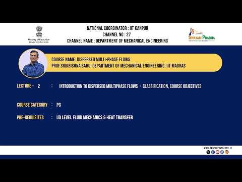 Lec 02: Introduction to Dispersed Multiphase Flows — Classification, Course Objectives