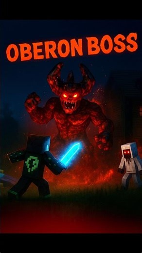 Minecraft Oberon Boss figh 😱#minecraft #shorts