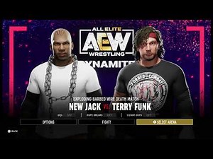 New Jack vs. Terry Funk | Exploding Ring Deathmatch | AEW Fight Forever