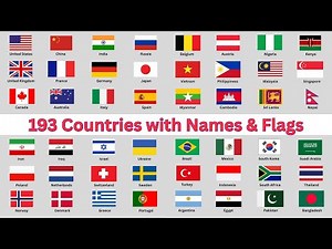 193 Countries with Names & Flags 🌍 | World Geography