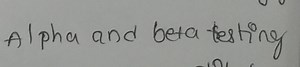 Alpha and beta testing... | Filo