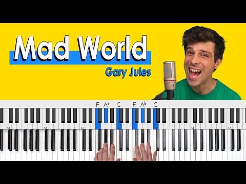 Mad World PIANO CHORDS TUTORIAL (Gary Jules/Tears For Fears)
