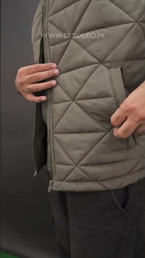 Stay Sharp in Military Green | Desiderio’s Lightweight Puffer Vest