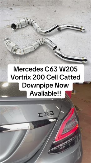 Upgrade Your Mercedes C63S W205 with Vortex High Flow Downpipe