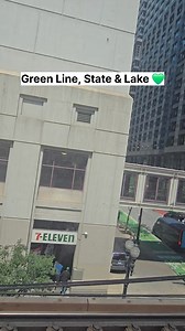 Green Line, State & Lake #usareels #greenline #chicago | Chicago First