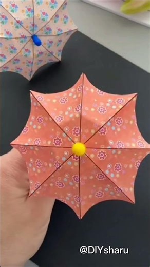 Paper umbrella 🏖️#diy #papercraft #handmade #craft #viral #umbrella