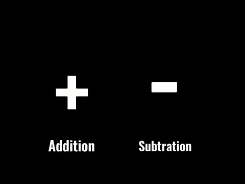 Addition and subtraction explained for children!
