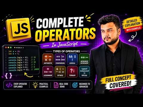 JavaScript Operators Complete #21 | All Operators Explained in Urdu/Hindi
