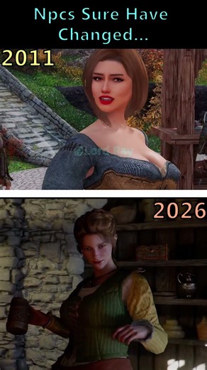 NPCs In 2011 Vs NPCs In 2026... - Crimson Desert Vs Skyrim