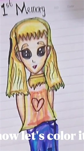 Cartoon Doll Drawing #cartoondrawing #easydrawing #viralshorts #ytshorts