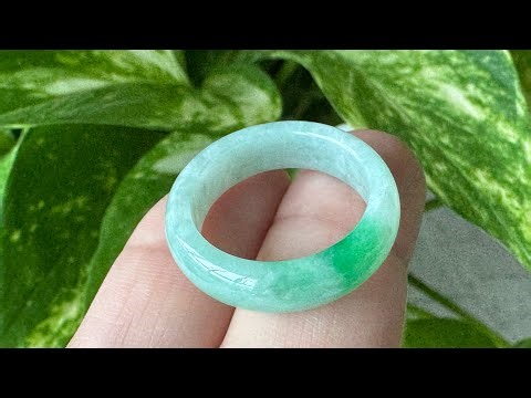 Type A Burmese Jade Ring | 18.6 mm | HK 18