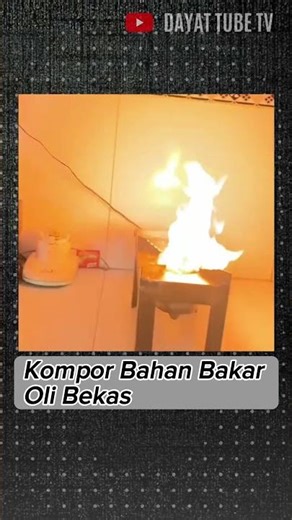 Kompor Oli Bekas Cara Membuat Menyalakan | Bau Oli Terbakar?