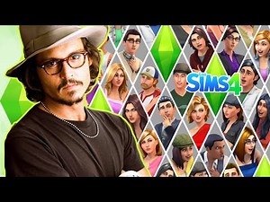 Los Sims 4- RETO Creando un Sim DEMO - Johnny depp en los Sims 4