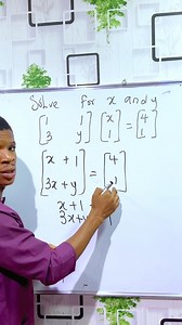 How do you see this method of solving matrix questions? | Maths with Esomnofu.