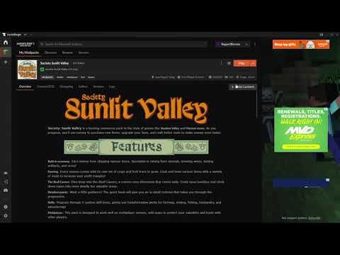 How to change to 60 Day Seasons in Society: Sunlit Valley