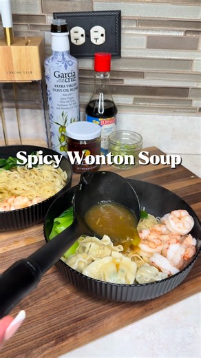 3.7M views · 43K reactions | Spicy Wonton Soup  #wontonsoup #soupseason #soup | Bri’s Heat | Facebook