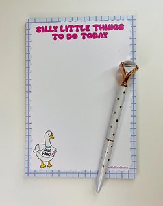 Handmade 5 X 7 Notepad - "silly Goose" (to Do List Notepad, Cute Stationery, Teacher Gift, Stationery Gift) - Etsy